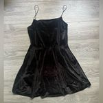 Urban Outfitters  Little Black Velvet Spaghetti Strap Mini Dress Size M Photo 0