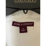 Jessica London  Size 28 White Over Size Button Up Blouse Photo 6