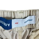 Old Navy  NWT Everyday Cotton Tan Cream Cuffed Elastic Waistband Chino Shorts 4X Photo 6