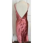 EXPRESS  Y2K Satin Slip Dress Sz 8 Metallic Pink Cocktail Strappy Sexy Date Fairy Photo 1