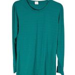 Zyia  Active Women's Teal Mesh Long Sleeve Athleisure Long Sleeve Workout Top XL Photo 0