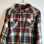 Bit & Bridle  Woman’s Western Plaid Pearl Snap Casual Chic Long Sleeve Button Up Photo 1