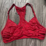 PINK - Victoria's Secret  Bralette Lace Red Photo 2