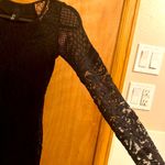 H&M  black lace and mesh body con dress Photo 5