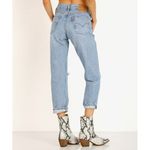 Levi's Wedgie Straight Authentically Yours Light Blue Wash Jeans Women's Size 24 Photo 1