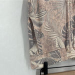 Sundry  Pastel Leaf Print Soft Stretch Jogger Pants Drawstring Loungewear Size 4 Photo 3