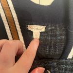 Hem & Thread HEM‎ & THREAD Blue Gray Floral Bomber Jacket Size Large Button Up Photo 3