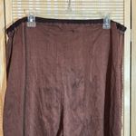 Cynthia Ashby Dark Copper Bronze Brown Wide Leg Culottes Palazzo Pants W36 Silk? Size undefined Photo 9