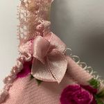 Smart & Sexy Lightly Padded Floral Lace Detail Bra Pink Green Cream Size 40DD Photo 1