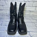 Justin Gypsy Andra Cowboy Boot Size 7 B L9977 Black Western Leather Cowgirl 8" Photo 2