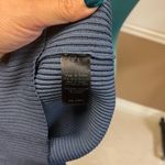 Rag and Bone New York Mock Neck Ribbed Knit Sweater Size S Slate Blue Thumb Holes Photo 6