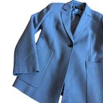 Lafayette 148 Nazelli Textured Wool Jacket Blazer Single Button Wool Size 4 Blue Photo 5