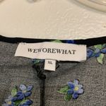 We Wore What  BLACK RUFFLE FLORAL BLOUSE XL NEW WITH TAGS Photo 2