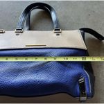 Marc Jacobs Marc by Shelter Island Blue Color Brown Block Leather Satchel Tote Photo 9