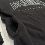 Brandy Melville John Galt Women's One Size Oversized Dark Gray Los Angeles Crewneck Sweatshirt Photo 2