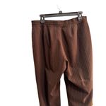 Apt. 9  Brown Pinstripe Stretch Pants Women’s Size 12 Minimalist Streetwear Y2K Photo 3