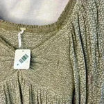 Free People NWT  Brittnee Print Smocked Peplum Top Size S Photo 3