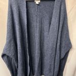 Old Navy  Blue Cardigan Women's Oversized Open Front Cozy Soft Fall size Large Photo 0