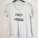 Wildfox Fast Foodie Graphic V-Neck Tee XS Photo 3