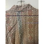 Vintage 90s Roper Western Blouse Made USA Southwestern Aztec Print Lace Trim Med Photo 12