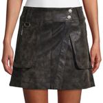 Free People Carson Wrap Utility Mini Skirt Black Sz 2 Photo 0