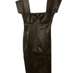 French Connection  Tomi black leather look Mini Dress NWOT Photo 3