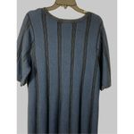 Roz & Ali Women's Knit Geometric Short Sleeve Midi Dress Navy Blue Size 2X Photo 2