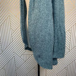 Wooden Ships  Blue‎ Green Knit Open Cardigan Sweater Photo 4