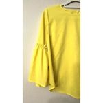 Roommates Womens Blouse M Yellow Bell Sleeve Crew Neck Casual Top Photo 14