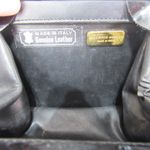 Saks 5th Avenue Vth SAKS Fifth Avenue made in Italy Shiny Black Gold Leather Mini Shoulder Bag Photo 4