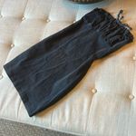 BDG Black Denim Strapless Mini Dress Size XS Photo 2