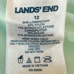 Lands' End  Tummy Control Tie Front One Piece Swimsuit Lotus Floral Size 12 NWT Photo 4