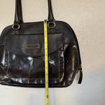 Vintage Tignanello Handbag‎ Black Genuine Leather Purse Tote Photo 3