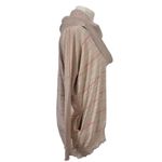 Victoria's Secret  Beige Stripe Cowl Neck Sweater M Pockets‎ Fall Winter Chic Photo 2