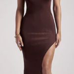 Meshki Jenna Square Neck Bandage Midi Dress - Chocolate Photo 0