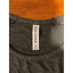 Zenana Signature Charcoal Gray Lace Sleeve Tunic Top Women's Medium M Photo 5