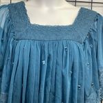 Badgley Mischka American Glamour  Blue Blouse Size 1X. BRAND NEW Photo 6