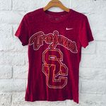 Nike Trojans Southern CA Red T-Shirt Womens Size M Photo 1
