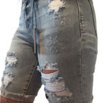 Judy Blue Bermuda distressed denim shorts Photo 3