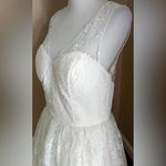 Chi Chi London Chi Chi Ivory Embroidered Flowers Sweetheart Neckline Wedding Party Dress Fairy Photo 2