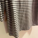 Eileen Fisher EUC Elileen Fisher Gray Knit Striped Tunic Top Dolman Sleeve Relaxed Casual Sz M Photo 3