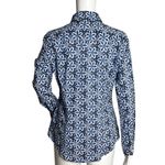 J. Crew Shirt Womens Small Blue White Floral Button Up Office Casual Versatile Photo 2