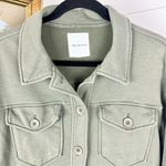 Avec Les Filles  Utility Shacket Shirt Jacket Olive Green Women's Size Medium Photo 2