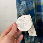 Madden Girl Long Sleeve Plaid Cropped Top w/Front Pockets & Sequin Patch size XL Photo 9