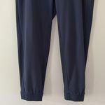 Athleta  Brooklyn Jogger Elastic Waist Pockets Stretch Navy Blue Size 12P Photo 6