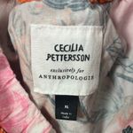 Anthropologie X Cecilia Patterson Pink Floral print Ruffle blouse size XL Photo 6