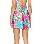 Show Me Your Mumu NEW NWT  Dani Lace Up Mini Dress In Garden Party Multi Floral Photo 1