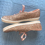 Keds  X Kate‎ Spade rose gold glitter sneakers size 7.5 Photo 7