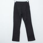 Gap Womens Ponte Crop Flare Pinstripe Pants Size 00 Black Career Professional Photo 4