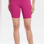 All In Motion High Rise Sculpt Magenta Hot Pink Bike Shorts Photo 0
